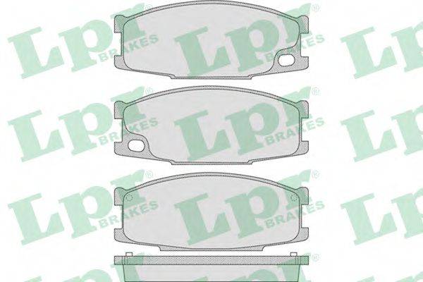 Комплект гальмівних колодок, дискове гальмо LPR 05P892