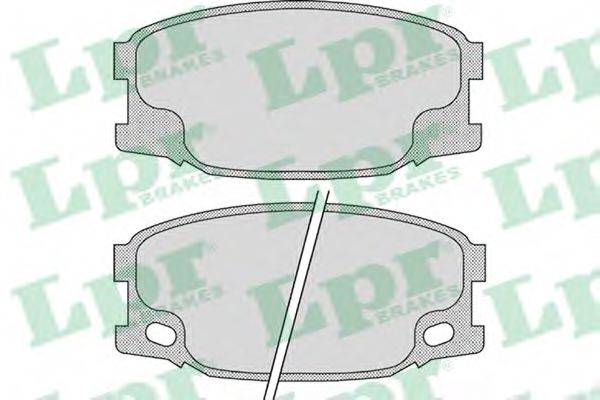 LPR 05P893 Комплект гальмівних колодок, дискове гальмо