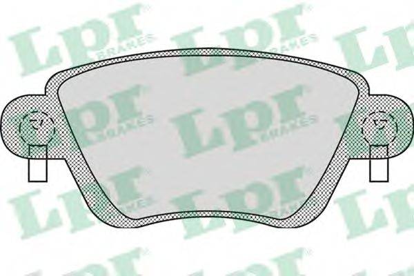 LPR 05P897 Комплект тормозных колодок, дисковый тормоз