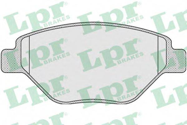 LPR 05P910 Комплект гальмівних колодок, дискове гальмо
