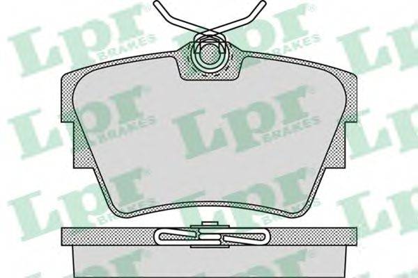 LPR 05P946 Комплект тормозных колодок, дисковый тормоз