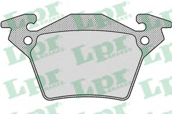 LPR 05P948 Комплект тормозных колодок, дисковый тормоз