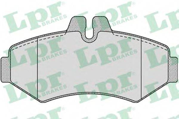 LPR 05P956 Комплект тормозных колодок, дисковый тормоз