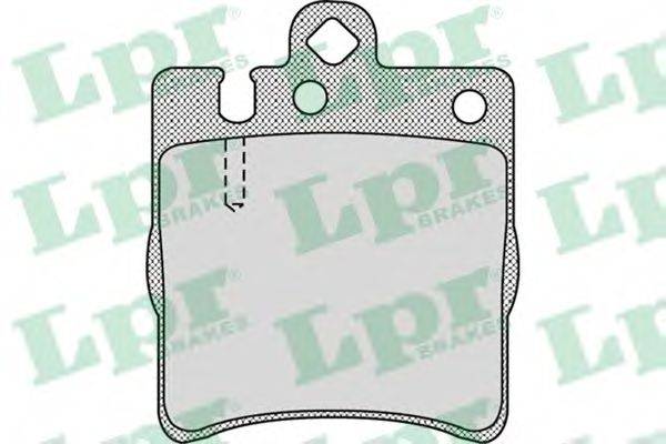 LPR 05P957 Комплект тормозных колодок, дисковый тормоз