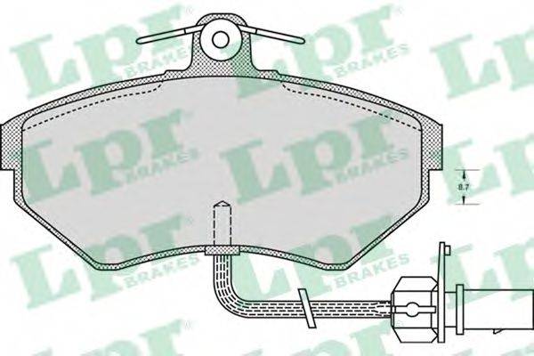 LPR 05P979 Комплект тормозных колодок, дисковый тормоз