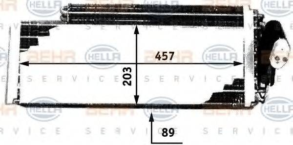 HELLA 8FV351210151 Випарник, кондиціонер