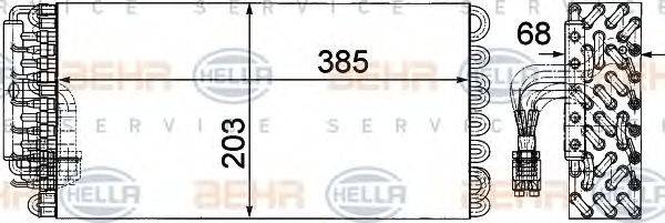 Випарник, кондиціонер HELLA 8FV 351 330-101