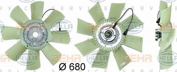 Вентилятор, охолодження двигуна HELLA 8MV 376 730-131