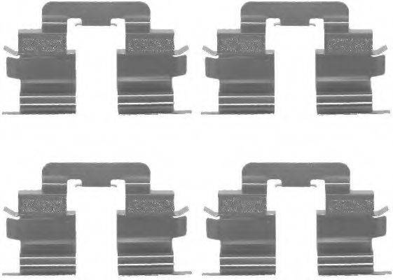 Комплектующие, колодки дискового тормоза HELLA 8DZ 355 202-631