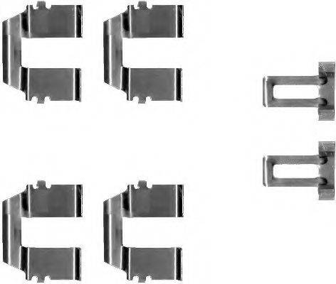 Комплектующие, колодки дискового тормоза HELLA 8DZ 355 202-721