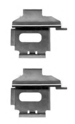 Комплектующие, колодки дискового тормоза HELLA 8DZ 355 203-521