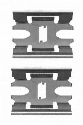 Комплектующие, колодки дискового тормоза HELLA 8DZ 355 204-071