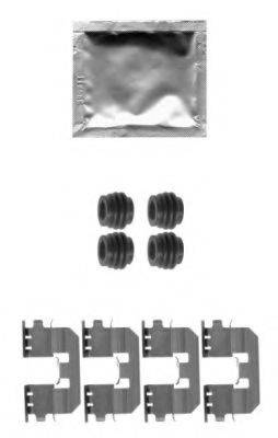 HELLA 8DZ355204331 Комплектующие, колодки дискового тормоза