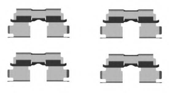 Комплектующие, колодки дискового тормоза HELLA 8DZ 355 204-481