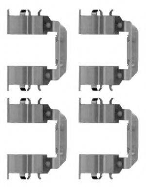 Комплектующие, колодки дискового тормоза HELLA 8DZ 355 204-751