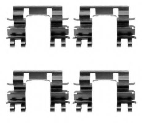 Комплектующие, колодки дискового тормоза HELLA 8DZ 355 204-831