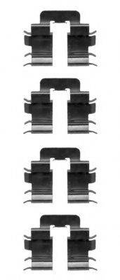 Комплектующие, колодки дискового тормоза HELLA 8DZ 355 205-371