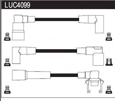 Комплект дротів запалення LUCAS ELECTRICAL LUC4099