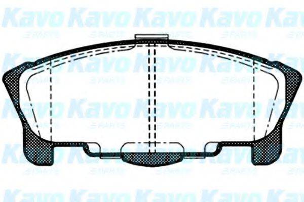 KAVO PARTS BP1508 Комплект гальмівних колодок, дискове гальмо