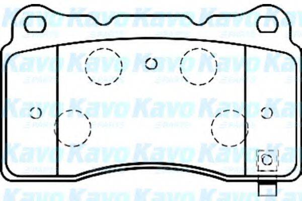 Комплект тормозных колодок, дисковый тормоз KAVO PARTS BP-5539