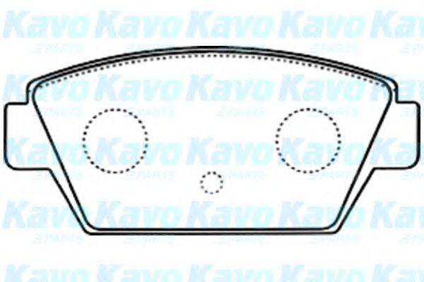 KAVO PARTS BP5551 Комплект гальмівних колодок, дискове гальмо