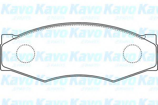 Комплект гальмівних колодок, дискове гальмо KAVO PARTS BP-6505