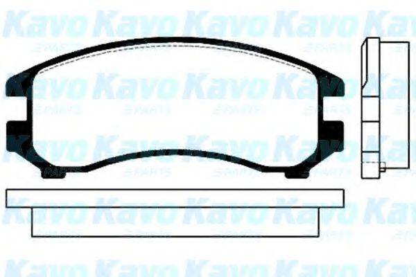 KAVO PARTS BP6511 Комплект тормозных колодок, дисковый тормоз