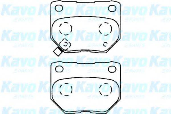 KAVO PARTS BP8015 Комплект гальмівних колодок, дискове гальмо