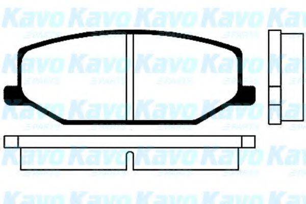 KAVO PARTS BP8501 Комплект тормозных колодок, дисковый тормоз