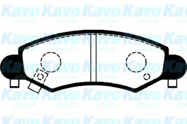 Комплект гальмівних колодок, дискове гальмо KAVO PARTS BP-8517