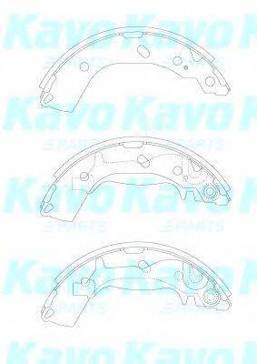 Комплект гальмівних колодок KAVO PARTS BS-3414