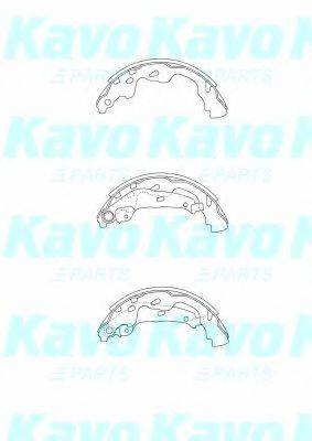 Комплект гальмівних колодок KAVO PARTS BS-9933
