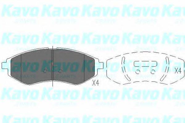 KAVO PARTS KBP1003 Комплект тормозных колодок, дисковый тормоз