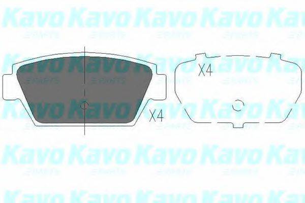 KAVO PARTS KBP3010 Комплект гальмівних колодок, дискове гальмо