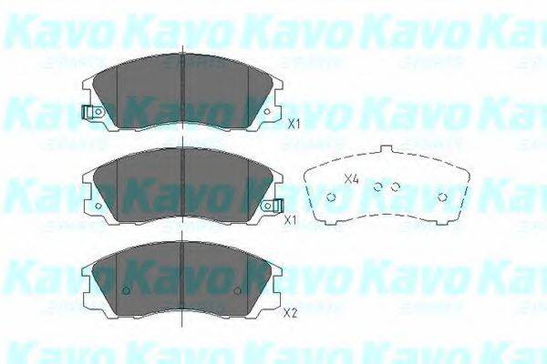 KAVO PARTS KBP3016 Комплект тормозных колодок, дисковый тормоз