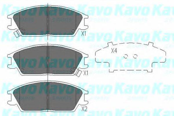 KAVO PARTS KBP3033 Комплект тормозных колодок, дисковый тормоз