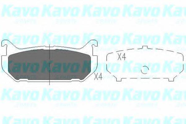 KAVO PARTS KBP4508 Комплект тормозных колодок, дисковый тормоз