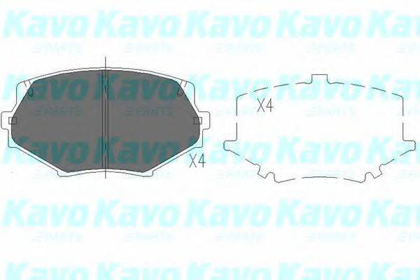 KAVO PARTS KBP4527 Комплект тормозных колодок, дисковый тормоз