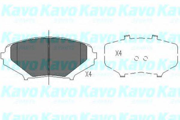 KAVO PARTS KBP4546 Комплект гальмівних колодок, дискове гальмо
