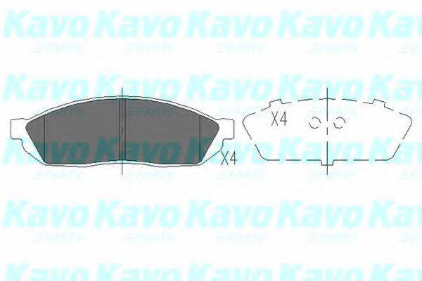 Комплект гальмівних колодок, дискове гальмо KAVO PARTS KBP-8501
