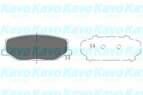 KAVO PARTS KBP8502 Комплект тормозных колодок, дисковый тормоз