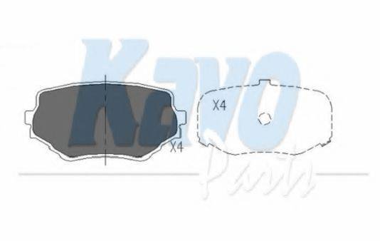 KAVO PARTS KBP8506 Комплект тормозных колодок, дисковый тормоз