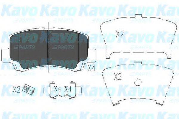 KAVO PARTS KBP8509 Комплект тормозных колодок, дисковый тормоз