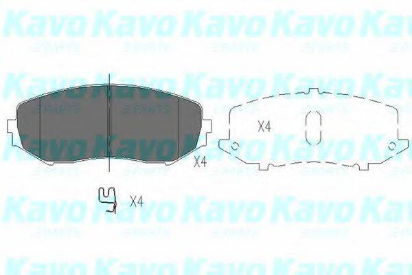 KAVO PARTS KBP8512 Комплект тормозных колодок, дисковый тормоз