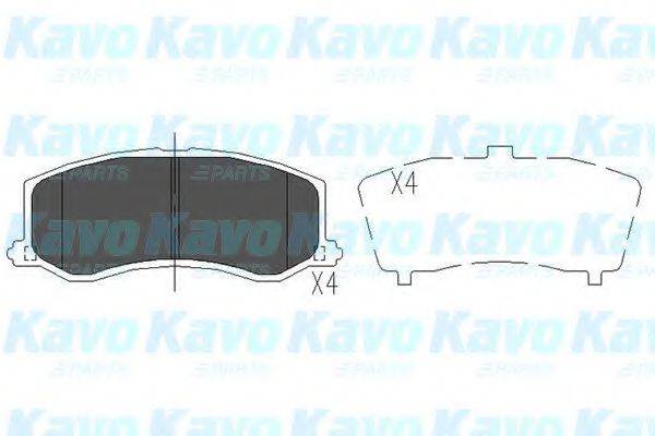 KAVO PARTS KBP8516 Комплект тормозных колодок, дисковый тормоз