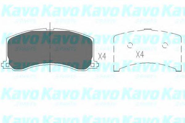 KAVO PARTS KBP8517 Комплект тормозных колодок, дисковый тормоз
