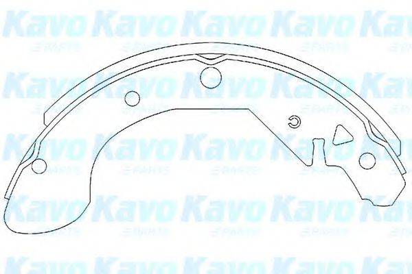 KAVO PARTS KBS1402 Комплект тормозных колодок