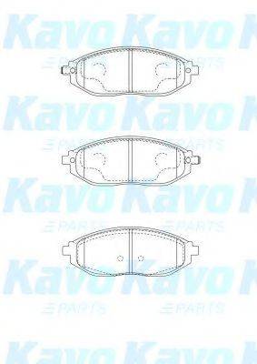 Комплект гальмівних колодок, дискове гальмо KAVO PARTS BP-1016