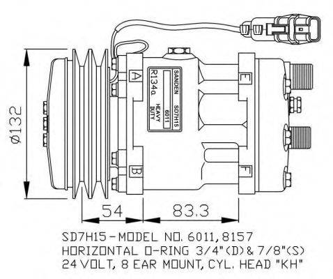 NRF 32708G Компресор, кондиціонер