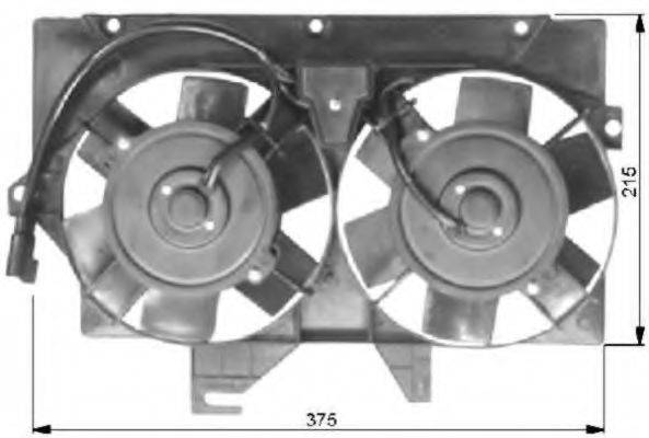 NRF 47036 Вентилятор, охлаждение двигателя